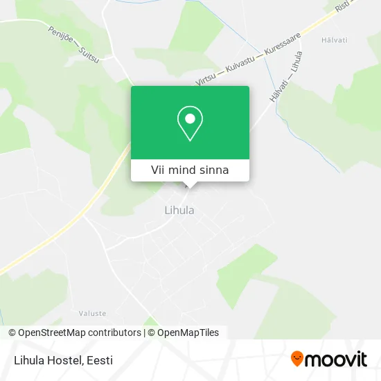 Lihula Hostel kaart