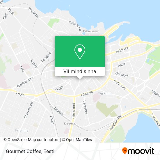 Gourmet Coffee kaart