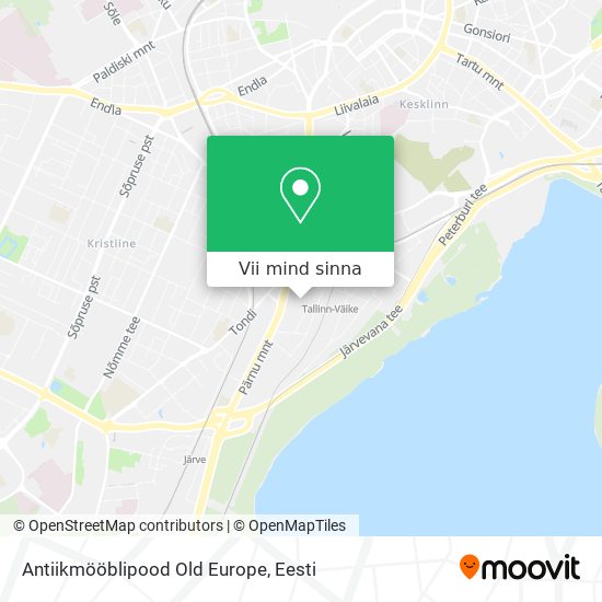 Antiikmööblipood Old Europe kaart