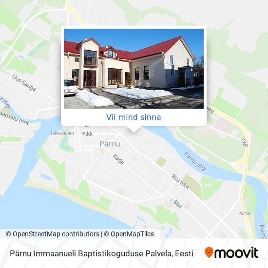 Pärnu Immaanueli Baptistikoguduse Palvela kaart