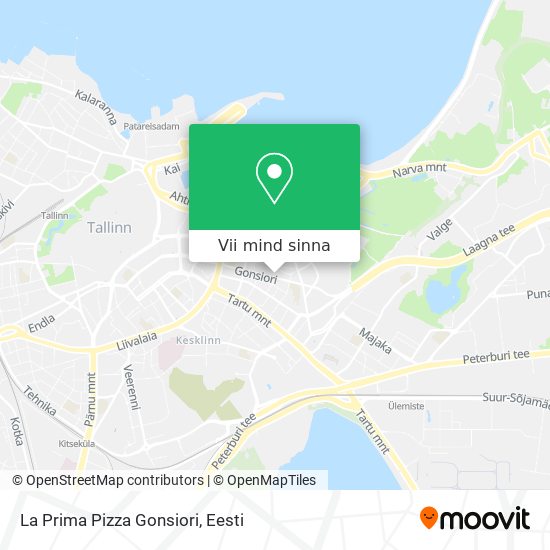 La Prima Pizza Gonsiori kaart