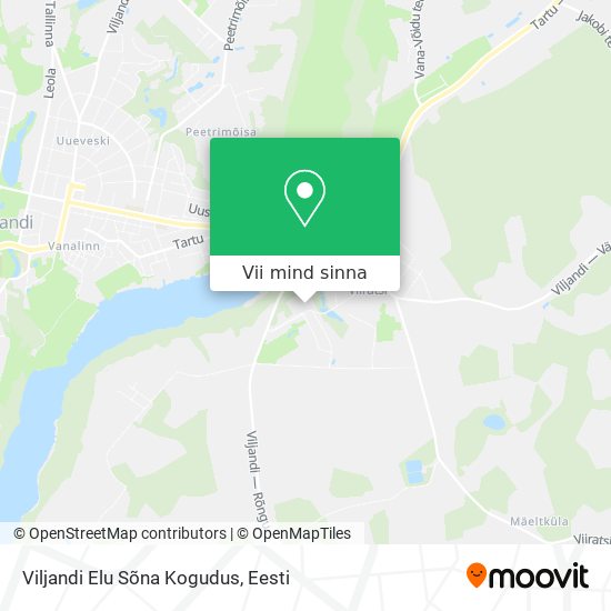 Viljandi Elu Sõna Kogudus kaart