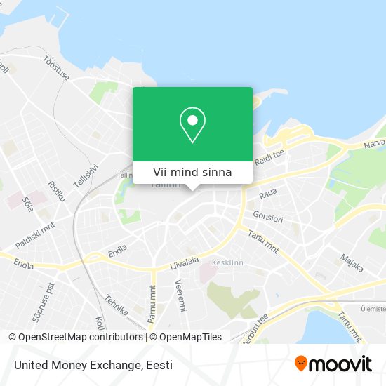 United Money Exchange kaart