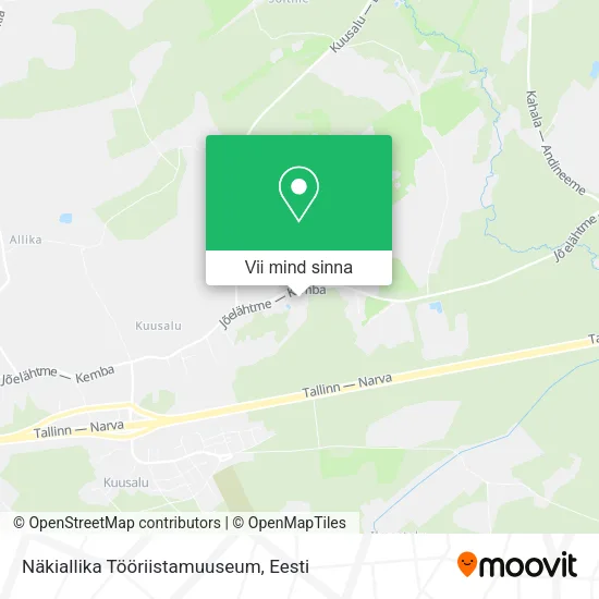 Näkiallika Tööriistamuuseum kaart