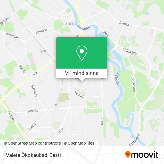 Valete Ökokaubad kaart