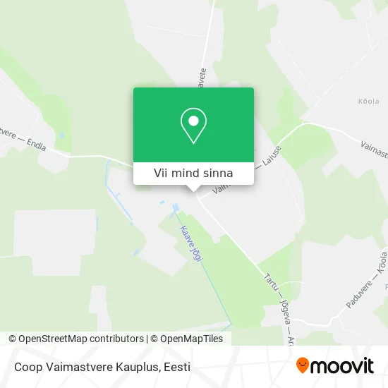 Coop Vaimastvere Kauplus kaart