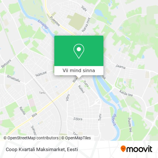 Coop Kvartali Maksimarket kaart