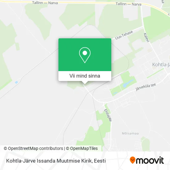 Kohtla-Järve Issanda Muutmise Kirik kaart