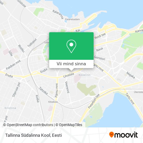 Tallinna Südalinna Kool kaart