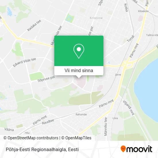 Põhja-Eesti Regionaalhaigla kaart