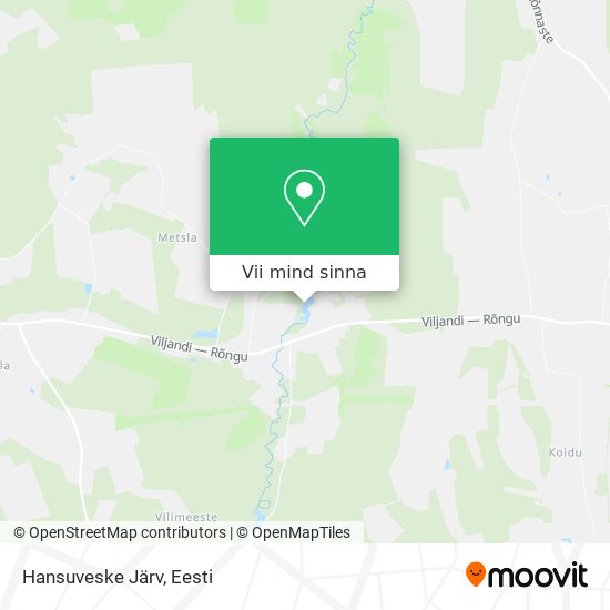 Hansuveske Järv kaart