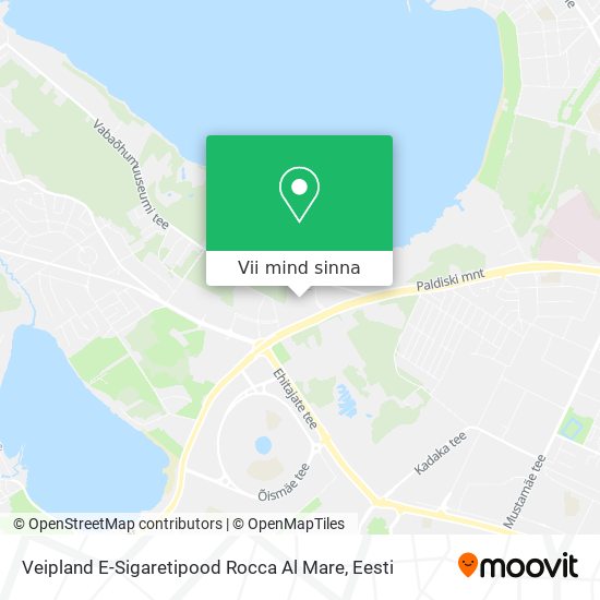 Veipland E-Sigaretipood Rocca Al Mare kaart