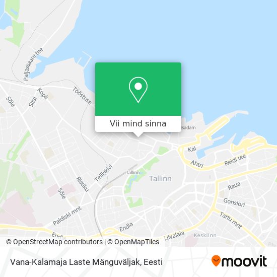Vana-Kalamaja Laste Mänguväljak kaart