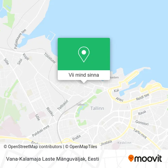 Vana-Kalamaja Laste Mänguväljak kaart