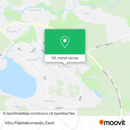 Võru Päästekomando kaart