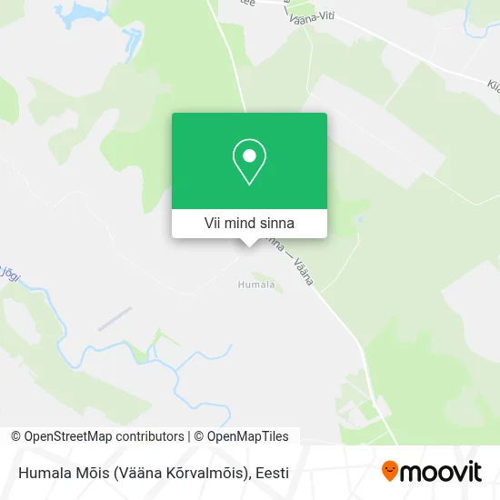 Humala Mõis (Vääna Kõrvalmõis) kaart