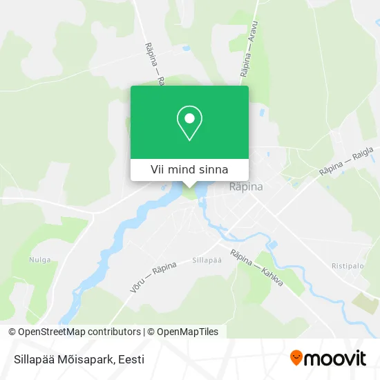 Sillapää Mõisapark kaart