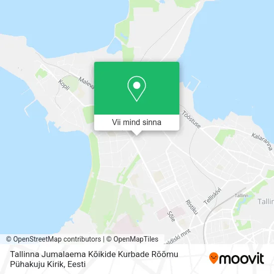Tallinna Jumalaema Kõikide Kurbade Rõõmu Pühakuju Kirik kaart