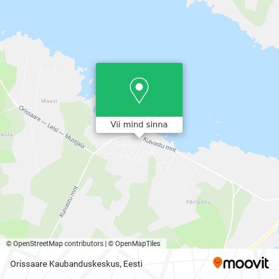 Orissaare Kaubanduskeskus kaart