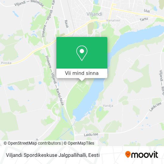 Viljandi Spordikeskuse Jalgpallihalli kaart