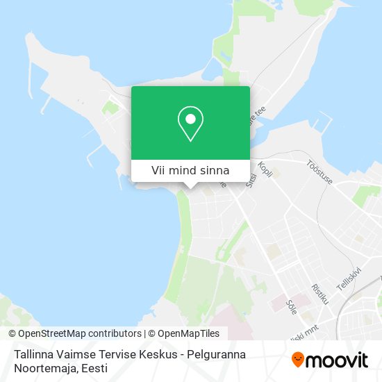Tallinna Vaimse Tervise Keskus - Pelguranna Noortemaja kaart