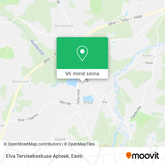 Elva Tervisekeskuse Apteek kaart