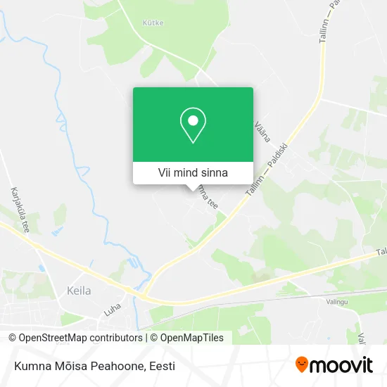 Kumna Mõisa Peahoone kaart