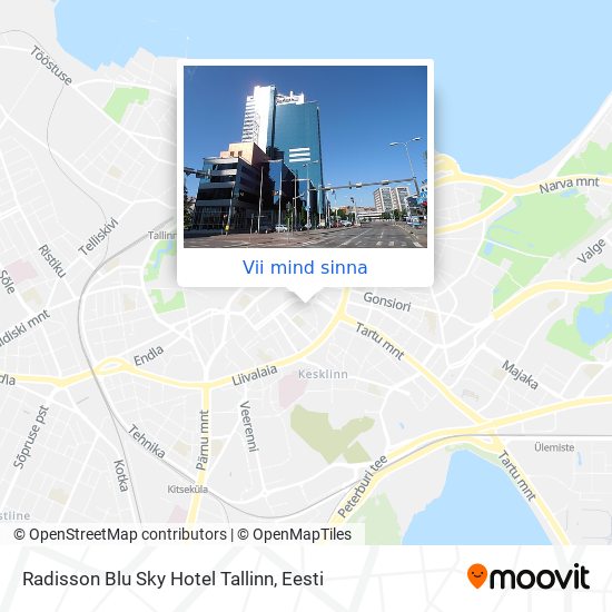 Radisson Blu Sky Hotel Tallinn kaart