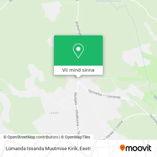Lümanda Issanda Muutmise Kirik kaart