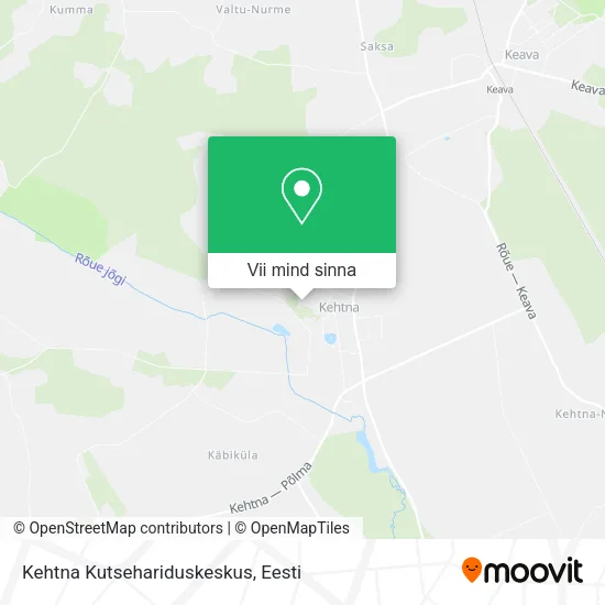 Kehtna Kutsehariduskeskus kaart