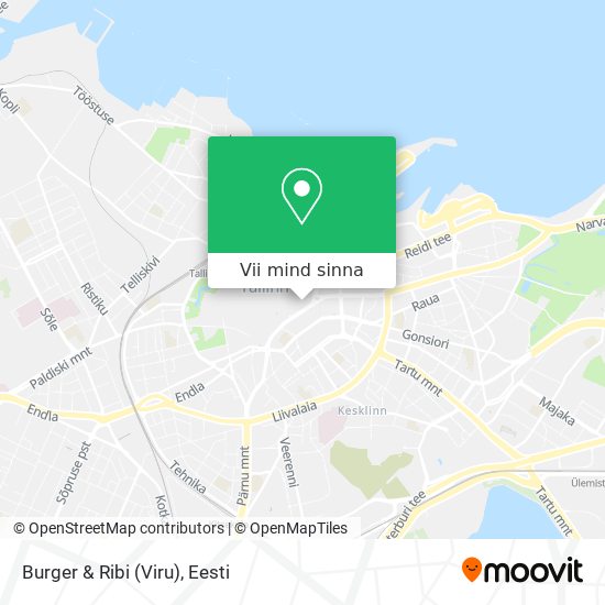 Burger & Ribi (Viru) kaart