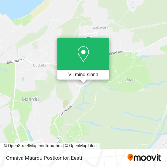 Omniva Maardu Postkontor kaart
