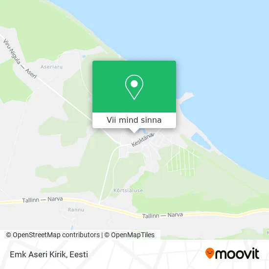 Emk Aseri Kirik kaart