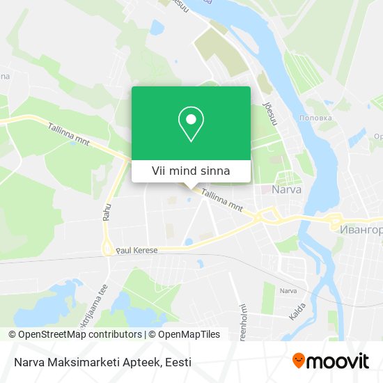 Narva Maksimarketi Apteek kaart