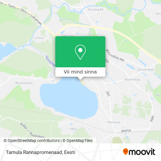 Tamula Rannapromenaad kaart
