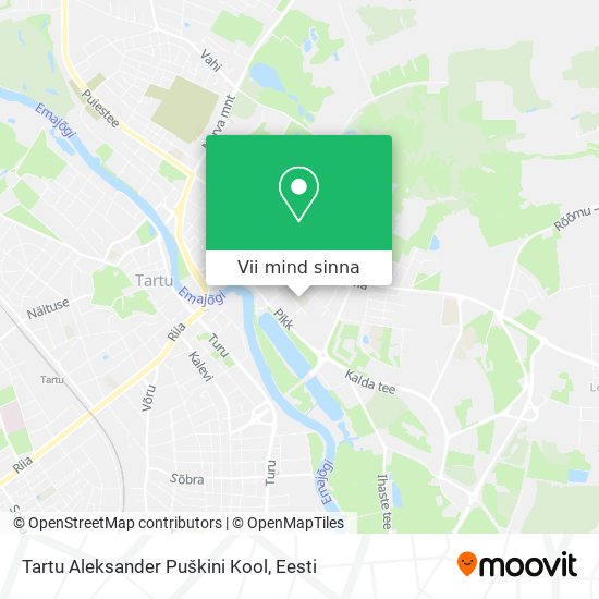 Tartu Aleksander Puškini Kool kaart