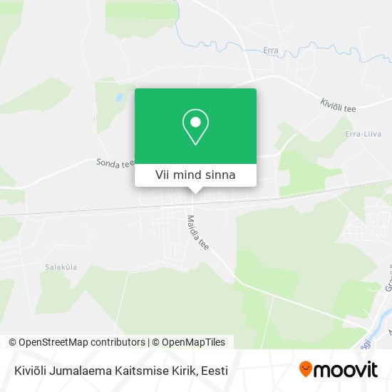 Kiviõli Jumalaema Kaitsmise Kirik kaart