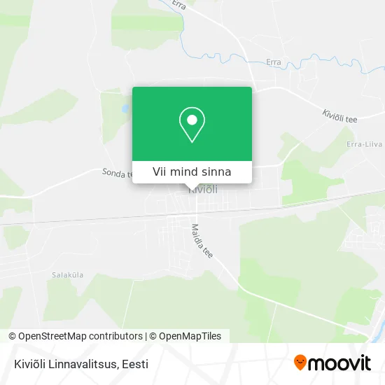 Kiviõli Linnavalitsus kaart