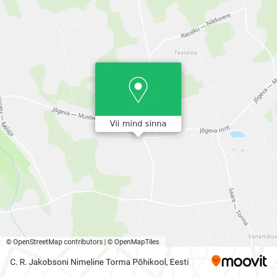 C. R. Jakobsoni Nimeline Torma Põhikool kaart