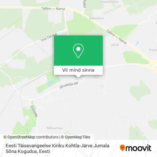 Eesti Täisevangeelse Kiriku Kohtla-Järve Jumala Sõna Kogudus kaart