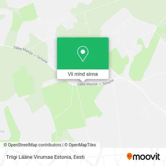 Triigi Lääne Virumaa Estonia kaart