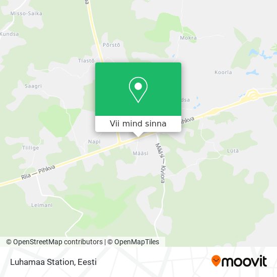 Luhamaa Station kaart