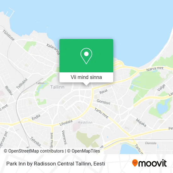 Park Inn by Radisson Central Tallinn kaart