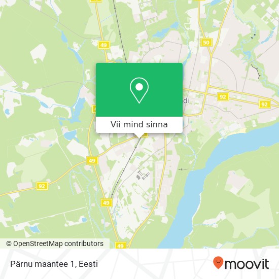 Pärnu maantee 1 kaart