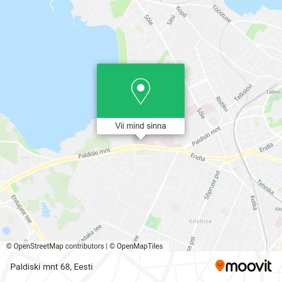 Paldiski mnt 68 kaart