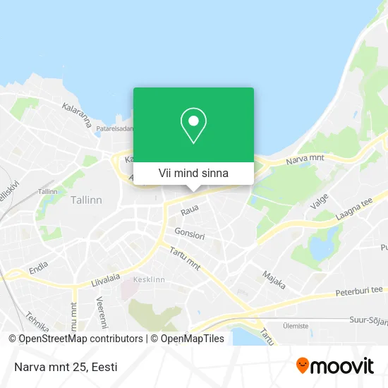 Narva mnt 25 kaart