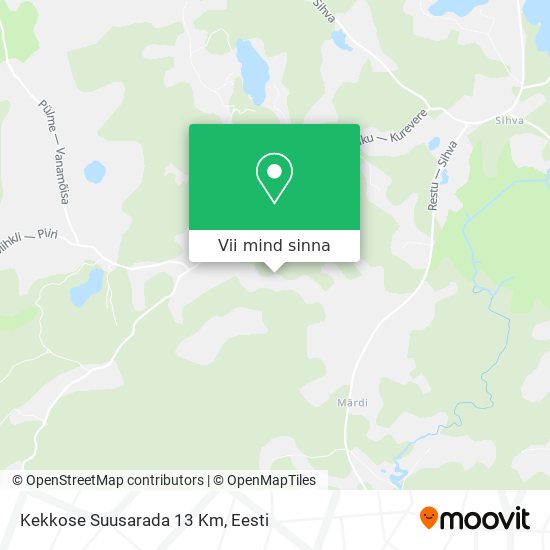 Kekkose Suusarada 13 Km kaart