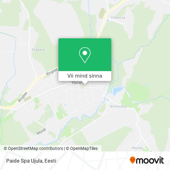 Paide Spa Ujula kaart