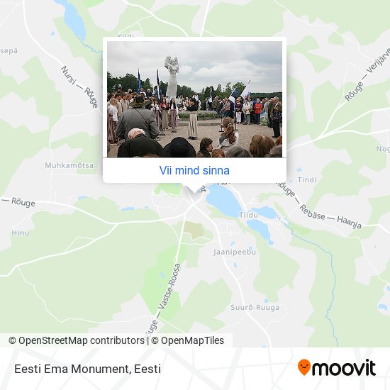Eesti Ema Monument kaart