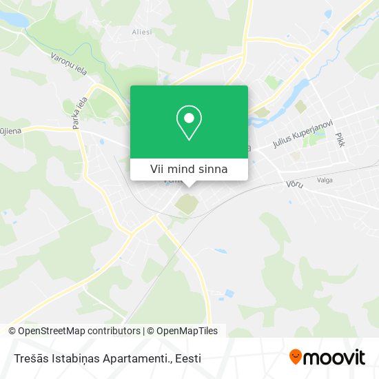 Trešās Istabiņas Apartamenti. kaart